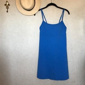 Athleta Blue Spaghetti Strap Dress